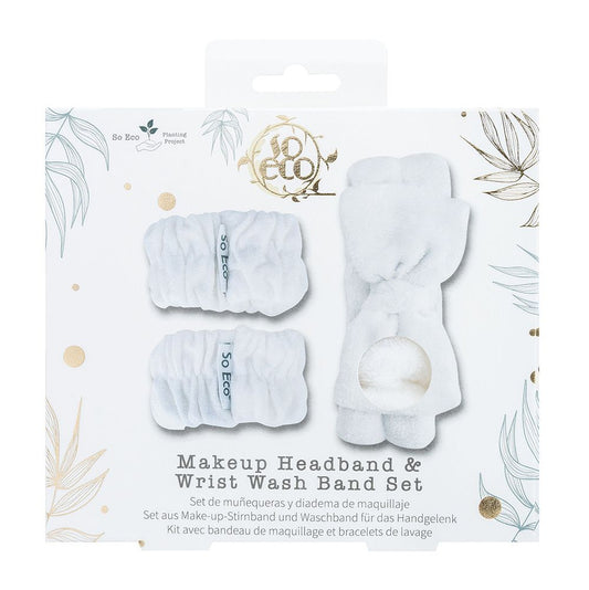 SO ECO MAKEUP HEADBAND & WRIST WASH BAND SET