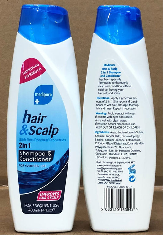 XPEL ANTID SHAMPOO 400ML MEDIPURE 2 IN 1
