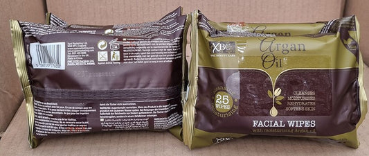 XPEL ARGAN FACIAL WIPES TWIN PACK