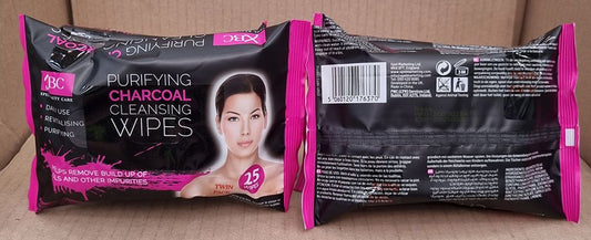 XPEL CHARCOAL FACIAL WIPES TWIN PACK