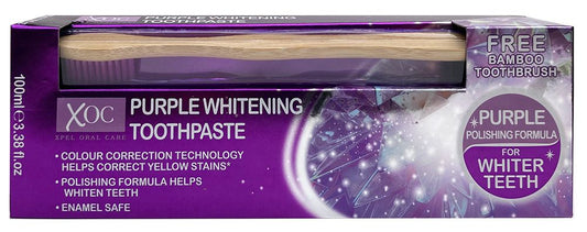 XPEL T/PASTE 100ML PURPLE WITH T/BRUSH (BAMBOO)