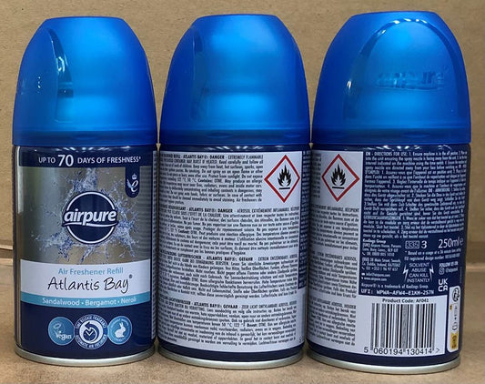 AIRPURE AIR-O-MATIC REFILL 250ML  ATLANTIS BAY