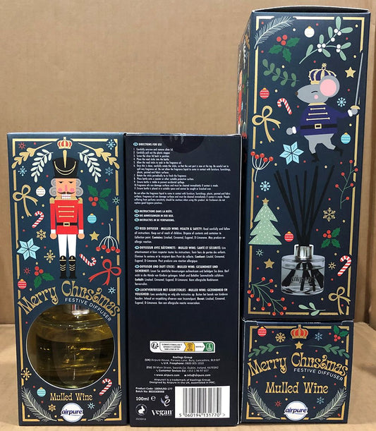 AIRPURE 100ML REED DIFFUSER - NUTCRACKER MULLED WINE