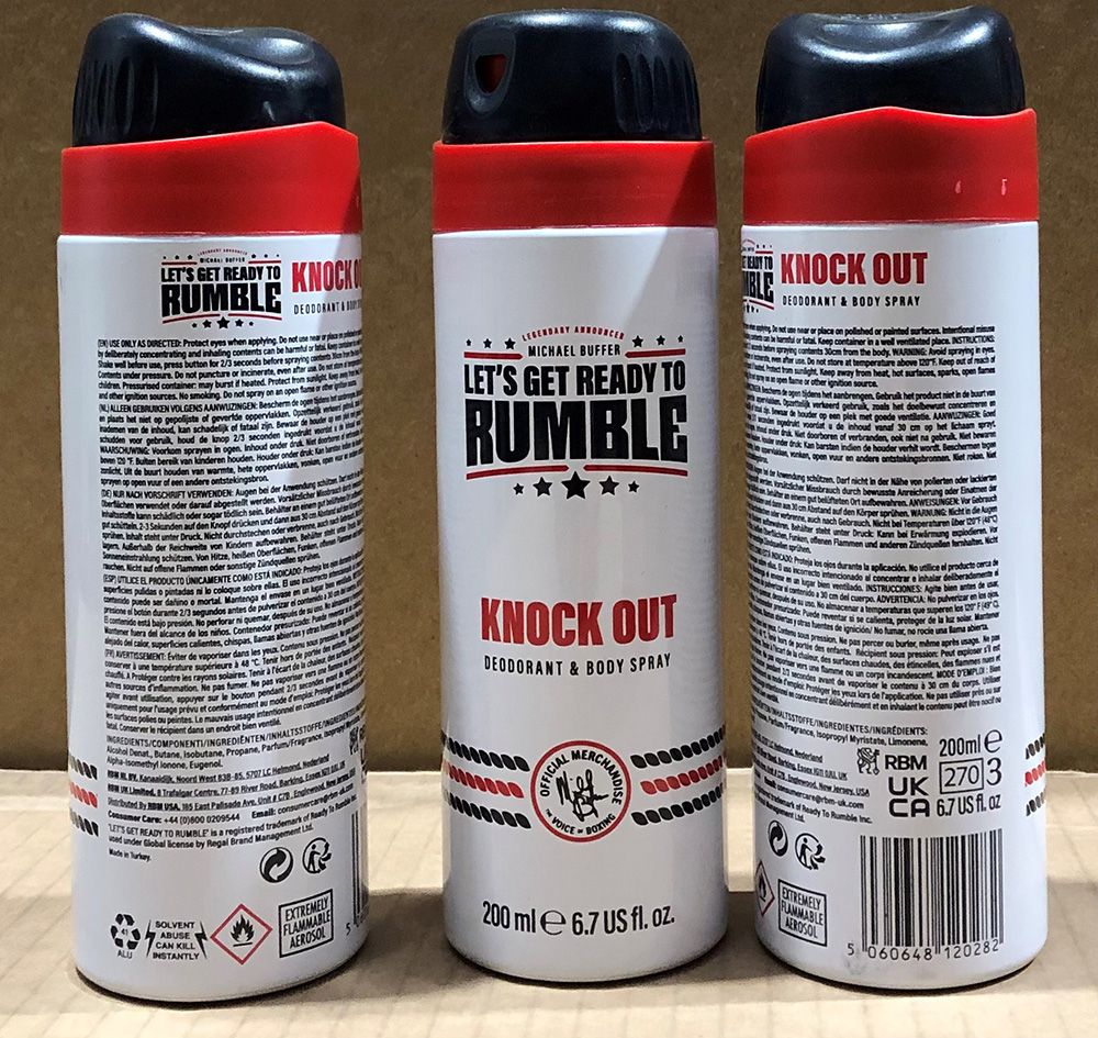 LETS GET READY TO RUMBLE 200ML DEO&BODY SPRAY KO