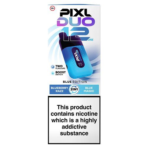 PLXL DUO 12 20MG BLUE EDITION BLUEBERRY RASPBERRY + BLUE MAGIC WET KIT  20MG/1.1 OHMS