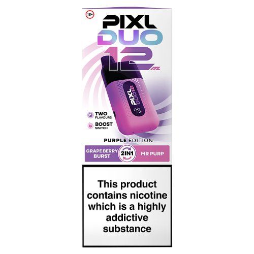 PLXL DUO 12 20MG PURPLE EDITION GRAPE BERRY BURST + MR PURP WET KIT  20MG/1.1 OHMS