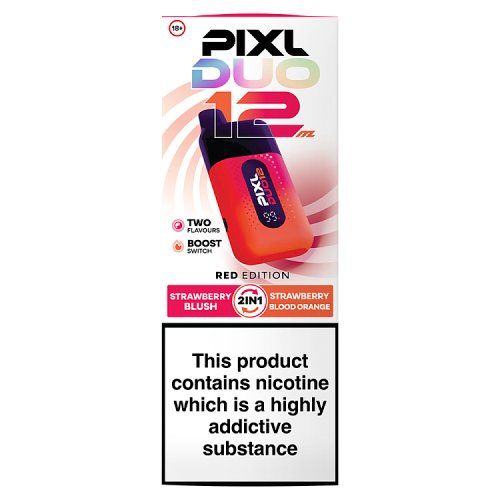 PLXL DUO 12 20MG RED EDITION STRAWBERRY BLOOD ORANGE + STRAWBERRY BLUSH WET KIT 20MG/1.1 OHMS