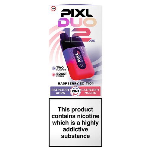 PLXL DUO 12 20MG RASPBERRY EDITION RASPBERRY CHEW + RASPBERRY MOJITO WET KIT  20MG/1.1 OHMS