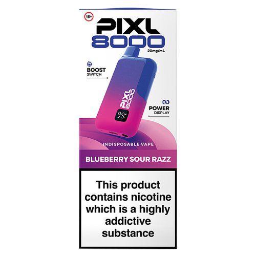 PIXL 8000 20MG BLUEBERRY SOUR RAZZ 20MG
