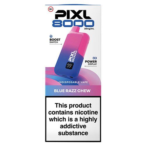 PIXL 8000 20MG BLUE RAZZ CHEW 20MG
