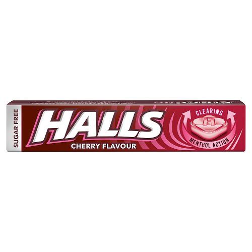 HALLS MENTHOL ACTION CHERRY SUGAR FREE 32G