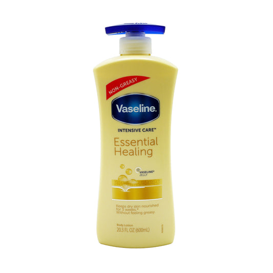 VASELINE BODY LOTION 600ML PUMP ESSENTIAL HEALING