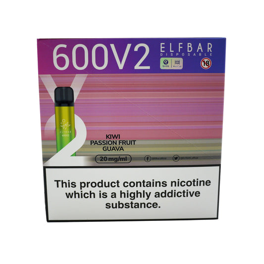 ELFBAR V2 KIWI PASSION FRUIT GUAVA(D)  25/06/26