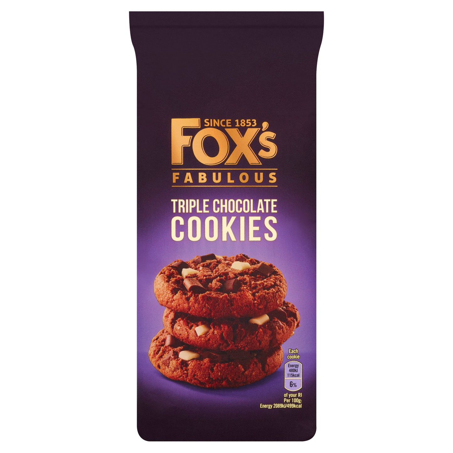 FOXS COOKIE TRIPLE CHOC 16/08/25