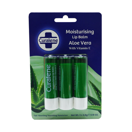 CURALENE LIP BALM ALOE VERA 3PK(C) 31/07/27