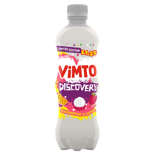VIMTO DISCOVERY PASSFRUIT&LYCHEE PM£1.25 02/25