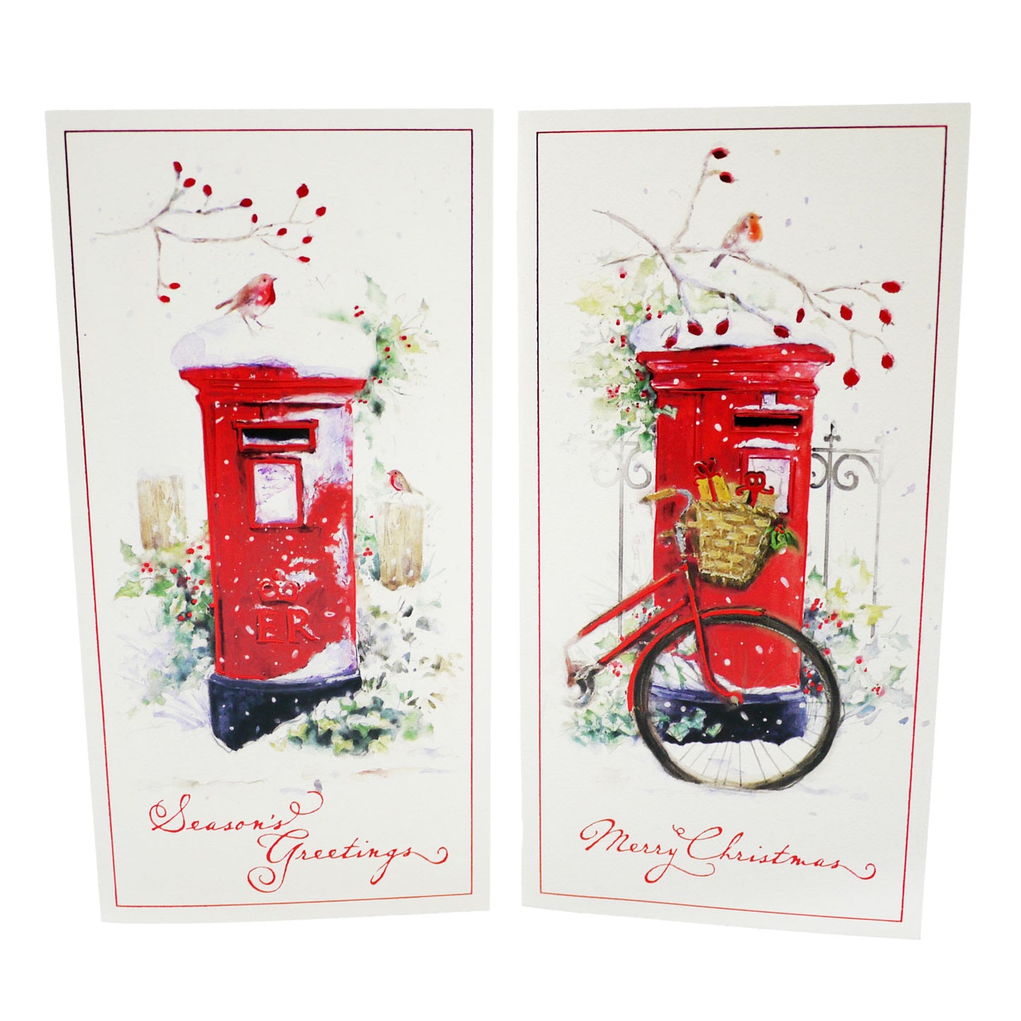 TOM SMITH CARDS XMAS SLIM POSTBOX (C)