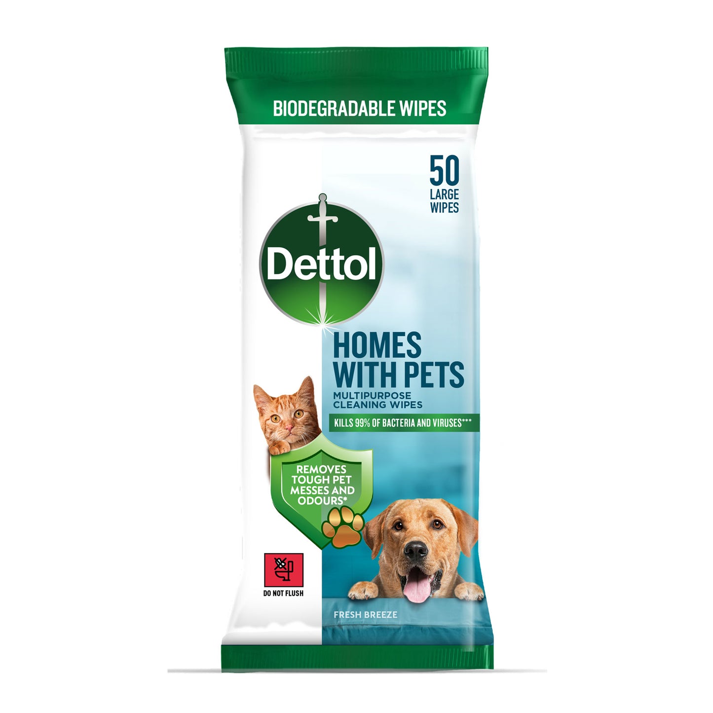 DETTOL MULTIPURPOSE WIPES HOME WITH PETS 09/26