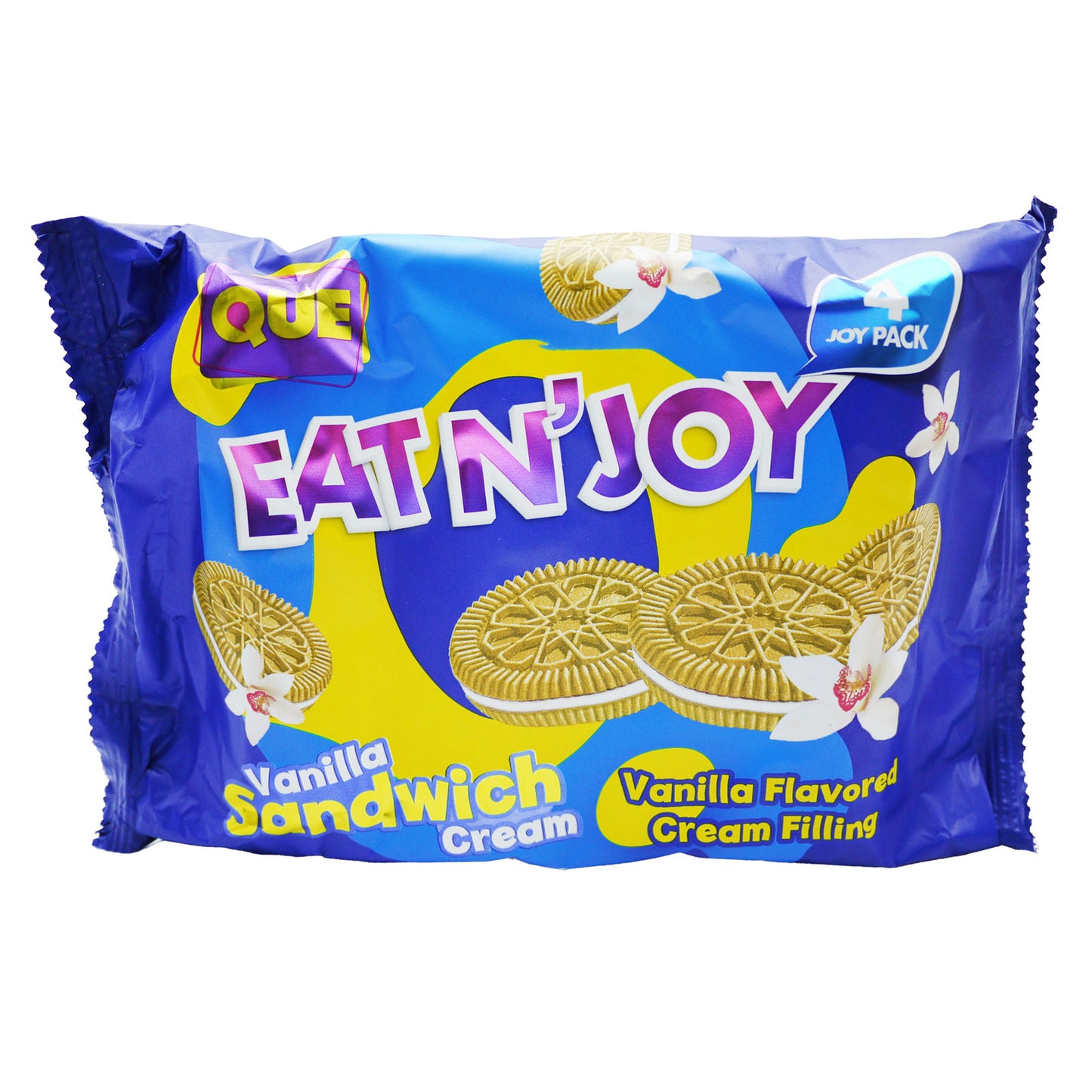 QUE COOKIES VANILLA CREAM SANDWICH 4PK(H) 18/10/25