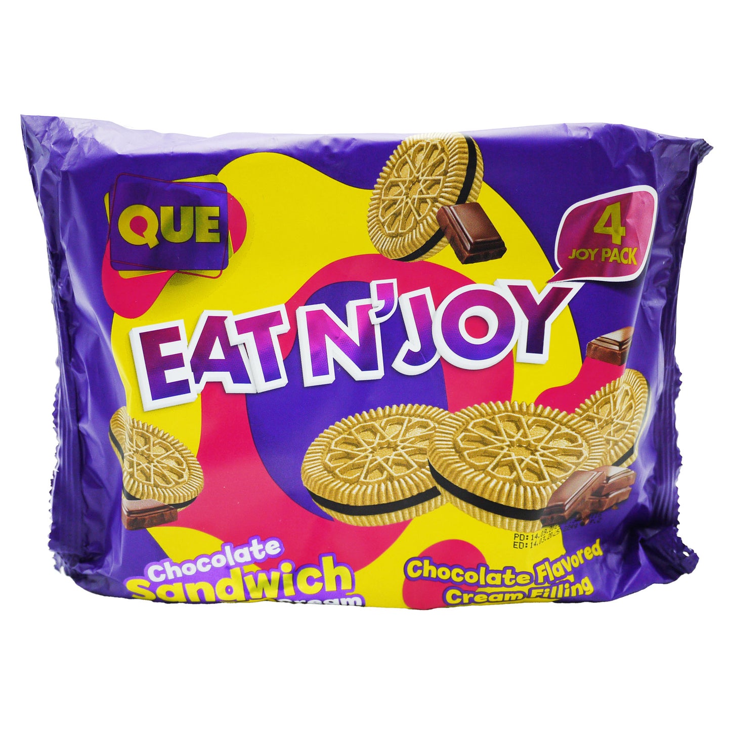 QUE COOKIE CHOCOLATE CREAM S/WICH 4PK(H) 23/01/26