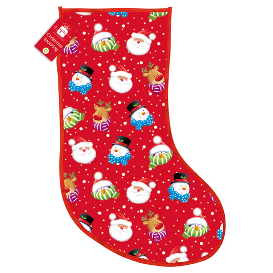 XMAS STOCKING PP WOVEN (R)