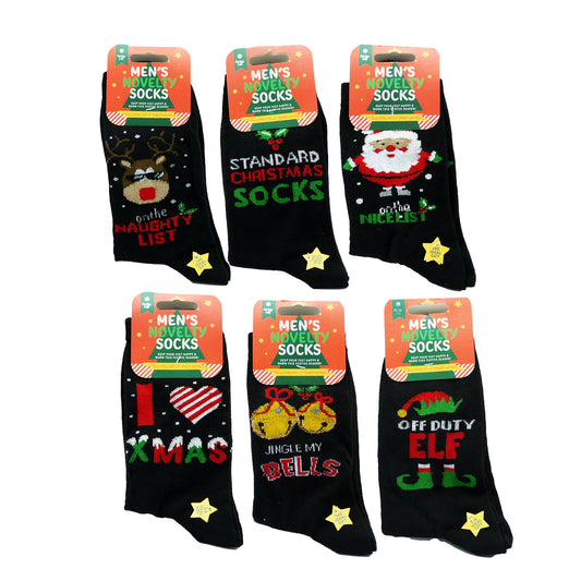 XMAS SOCKS MENS NOVELTY (R)