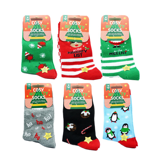 XMAS SOCKS LADIES NOVELTY (R)