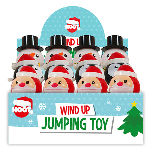 XMAS WIND UP JUMPING TOY IN DISPLAY (R)