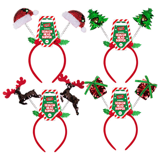 XMAS HEAD BOPPERS REVERSIBLE SEQUIN (R)