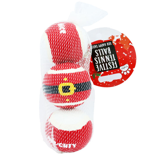 XMAS PET TENNIS BALLS (R)