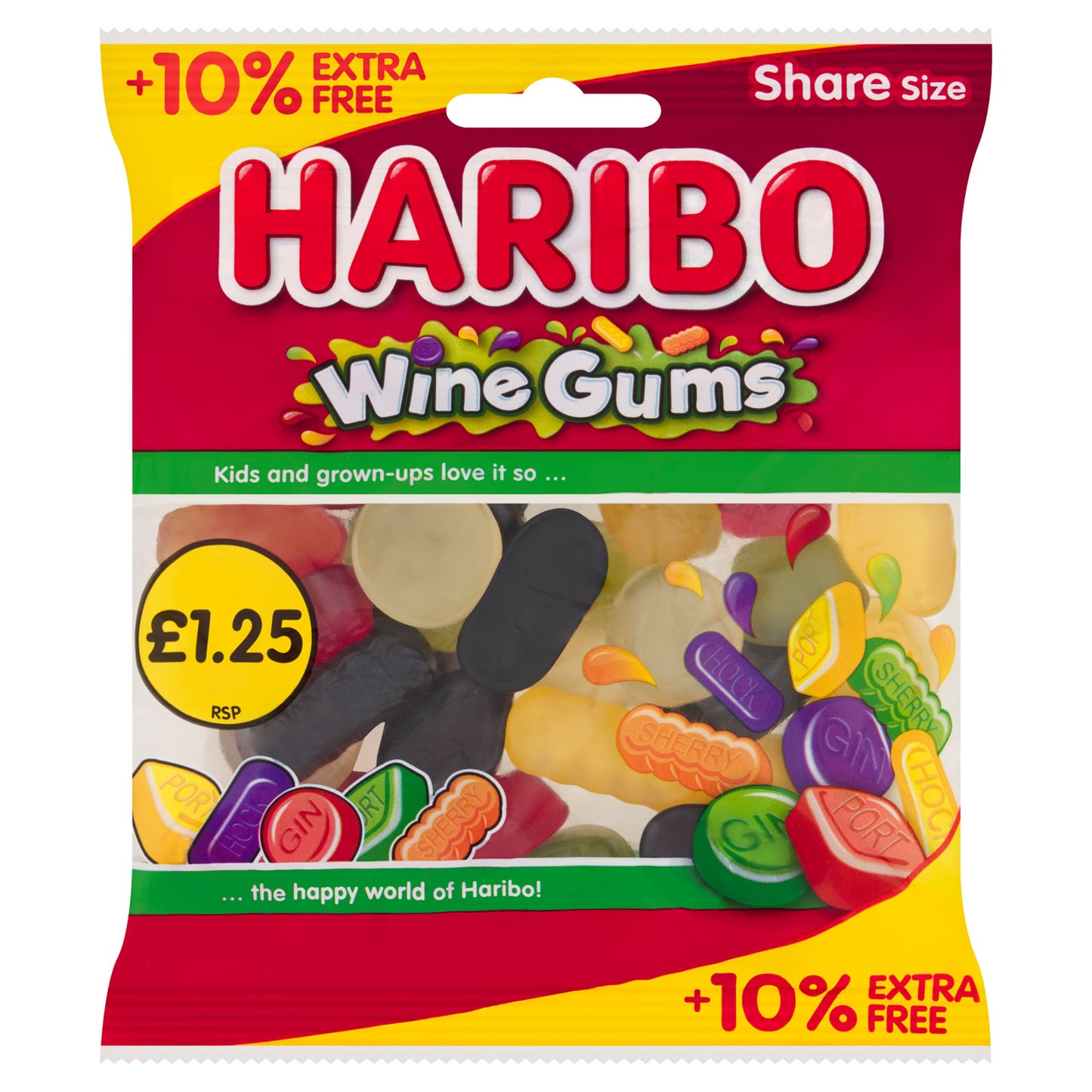 HARIBO WINE GUMS PM £1.25 05/26