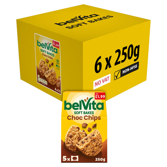 BELVITA SOFT BAKE CHOC CHIP PM £1.99 04/05/25