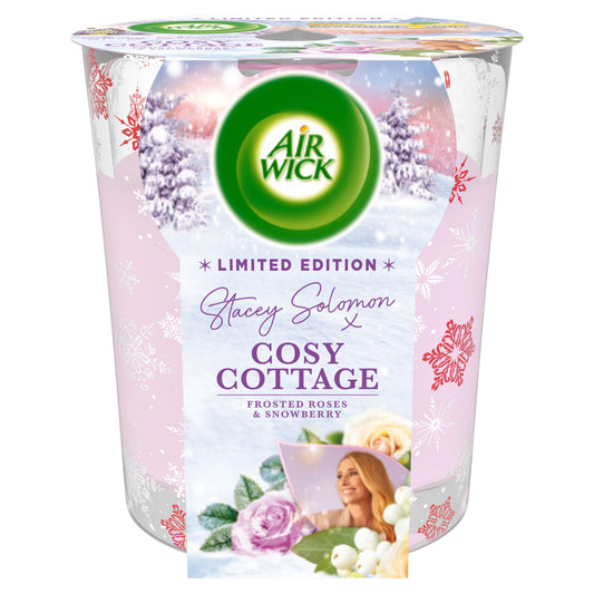 AIRWICK CANDLE FROSTED ROSE & SNOWBERRY (C)