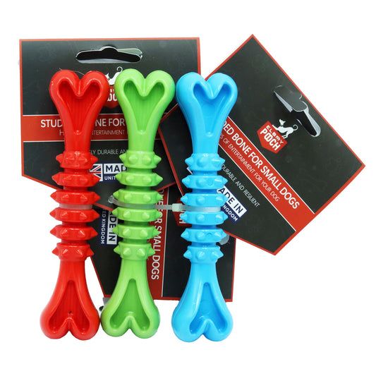 ELBOY&POOCH SMALL STUDDED BONE FLAVOURED ASST (D)