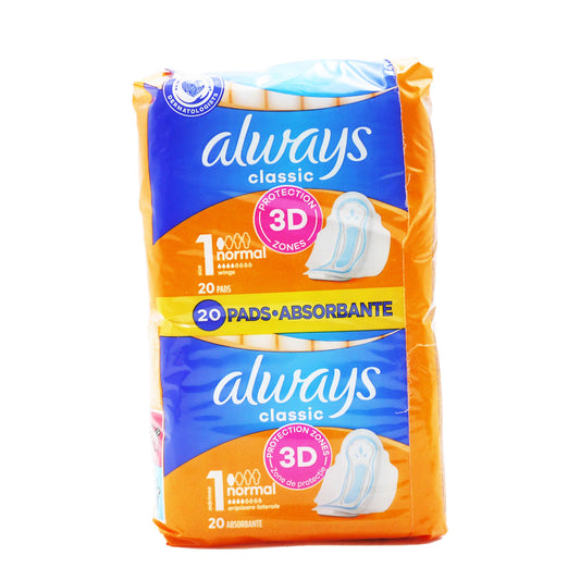 ALWAYS CLASSIC MAXI NORMAL WITH WINGS SIZE 1 (C)