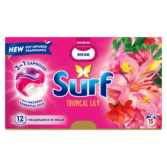 SURF CAPSULES 15 WASH TROPICAL LILY