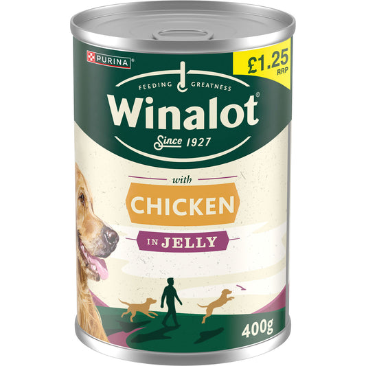 WINALOT DOG CAN CLASS CHICKEN JELLY PM £1.25 04/27