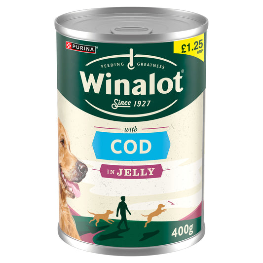 WINALOT DOG CAN CLASS COD IN JELLY PM £1.25 12/26
