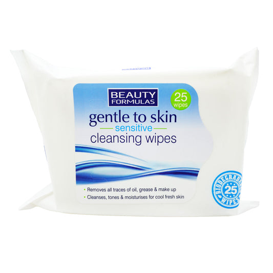 BEAUTY FORMULAS FACIAL WIPES GENTLE TO SKIN SENS(D
