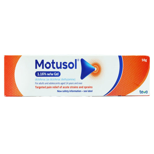 MOTUSOL PAIN RELIEF GEL 1.16% DICLOFENAC 31/03/26(
