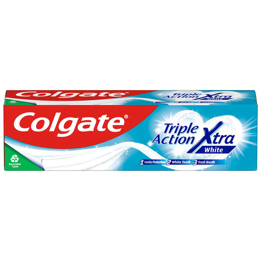 COLGATE TOOTHPASTE TRIPLE ACTION XTRA WHT 75ML
