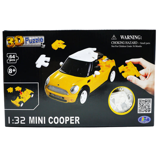 MINI COOPER 3D PUZZLE YELLOW (C)