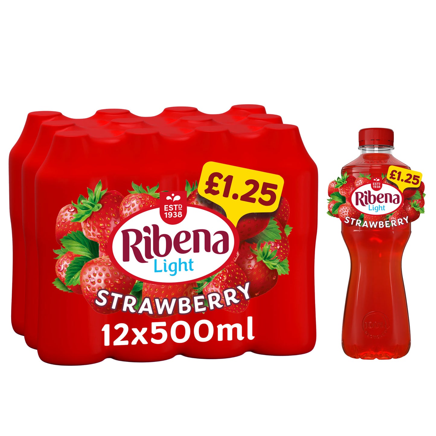 RIBENA STRAWBERRY PM £1.25 08/25