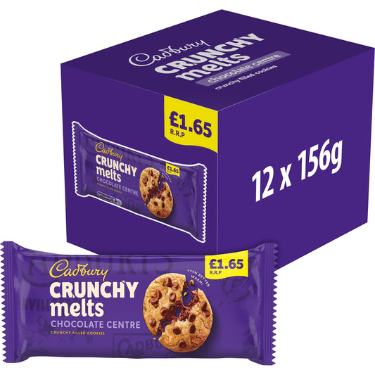 CADBURY CRUNCHY MELTS CHOC BISCUIT £1.65 18/01/26