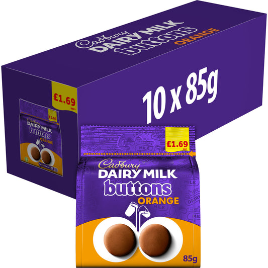 CADBURY DAIRY MILK BUTTONS ORANGE £1.69 12/01/26