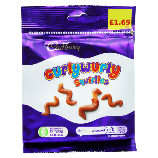 CADBURY CURLYWURLY SQUIRLIES PM £1.69 01/26