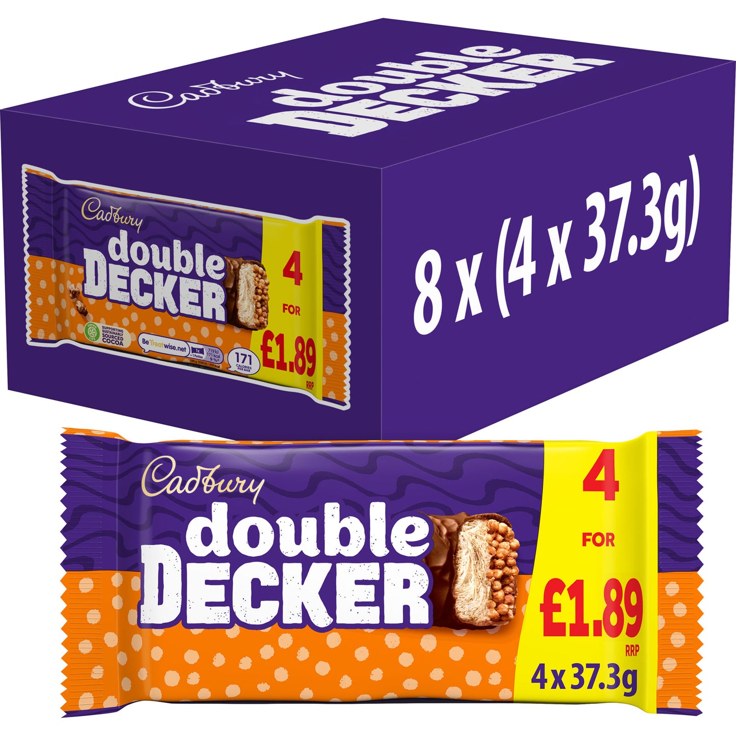 CADBURY DOUBLE DECKER 4PACK PM £1.89 10/10/25