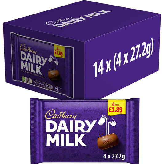 CADBURY DAIRY MILK 4PK PM 1.89  02/04/26