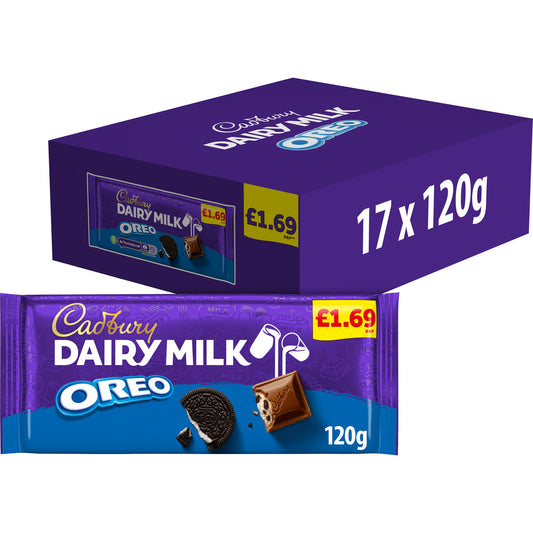 CADBURY DAIRY MILK OREO BAR PM £1.69 30/11/25