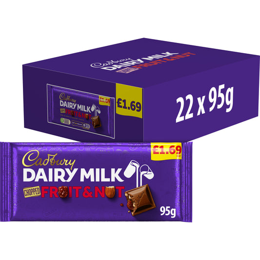CADBURY DAIRY MILK FRUIT & NUT £1.69 19/02/26